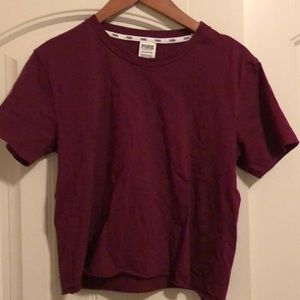 Maroon Crop T-shirt - Small.